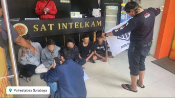 Lagi, Gangster Pelajar di Surabaya Diamankan, Celurit hingga Samurai Disita