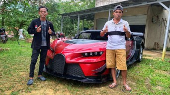 Wow! Supercar  Made In Madura Ini Berbahan Besi Bekas