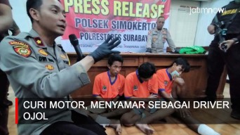 Video: Curi Motor, Menyamar Sebagai Driver Ojol
