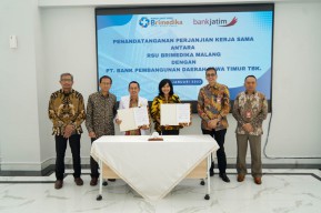 Momen bankjatim Gandeng RSU Brimedika Tingkatkan Layanan Kesehatan