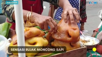 Sensasi Rujak Moncong Sapi