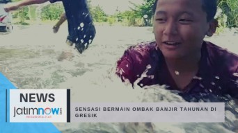Sensasi Bermain Ombak Banjir Tahunan