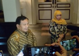 Ditanya Gandeng Khofifah di Pilpres 2024, Prabowo Tertawa Terpingkal-pingkal