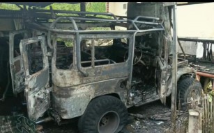 Mobil Terbakar, Dua Pekerja Bengkel di Malang Terluka