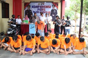 Polres Bangkalan Ringkus 23 Pemakai dan Pengedar Narkoba