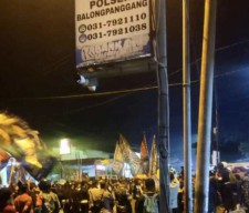 Massa Pesilat Geruduk Polsek Balongpanggang Gresik
