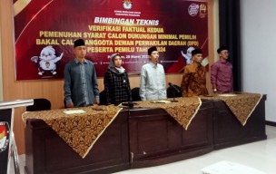 KPU Kabupaten Pasuruan Kebut Verifikasi Pendukung Bacalon DPD RI