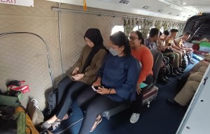 Sensasi Mudik Lebaran Naik Pesawat Militer