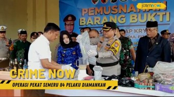 Operasi Pekat Semeru 84 Pelaku Diamankan, 776 Gram Sabu Disita