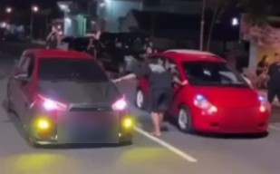 Beredar Video Dua Mobil Balap Liar di Jalan Empunala Kota Mojokerto