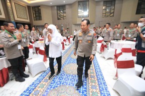 Ribuan Petugas Gabungan Amankan Titik Rawan di Jatim saat Arus Mudik-Balik Lebaran 2023