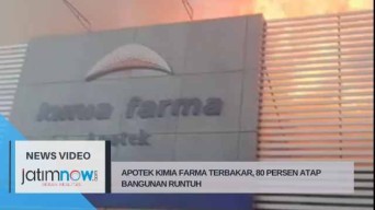 Apotek Kimia Farma Terbakar, 80 Persen Atap Bangunan Runtuh
