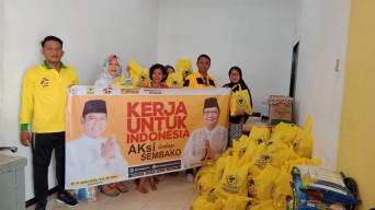 Bantuan 12 Ribu Paket Sembako dari Adies Kadir untuk Warga Surabaya dan Sidoarjo