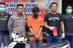 Jukir Bercelurit Curi Motor di Surabaya Diringkus