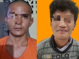 Dua Penjahat Kambuhan asal Blitar Beraksi di Kediri: Ancam Bunuh Korban, Gondol Uang dan HP