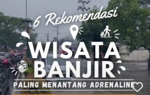 Viral Wisata Banjir Gratis di Kota Malang