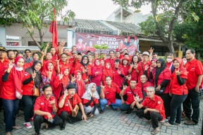 Giliran Posko Ganjar Presiden Didirikan PDIP Surabaya di Rungkut dan Gununganyar
