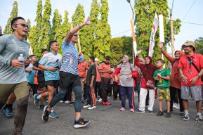 Lari Keliling Ponorogo, Sandiaga Uno Sampaikan Pesan Ini