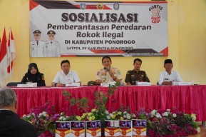 Gencar Perangi Rokok Ilegal, Satpol PP Ponorogo Sasar Petani Tembakau dan Pedagang