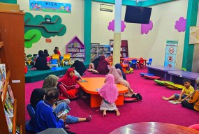 Animo Pengunjung Perpusda Sidoarjo Meningkat pada Masa Libur Sekolah