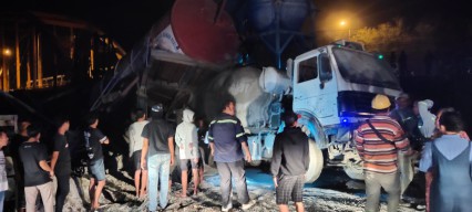Pekerja Proyek Tewas Tertimpa Mesin Cor Saat Bangun Tanggul Bengawan Solo di Lamongan