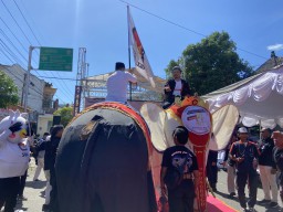 Kirab Pemilu Diterima KPU Ponorogo, 6 Hari Keliling Bumi Reog