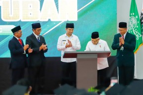 Wapres Ma'ruf Amin Resmikan Gedung Kampus C IIKNU, Wagub Emil: Mahasiswa Punya Peran Cegah Stunting
