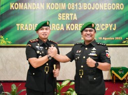 Kakak Beradik Gantian Jabat Dandim Bojonegoro