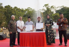 Bank Jatim Ikut Urun Revitalisasi Alun-Alun Kota Malang
