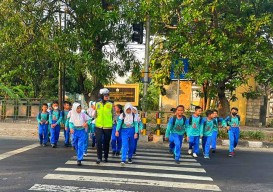 Ini Kegiatan Polwan Sidoarjo di Hari Jadi ke-75