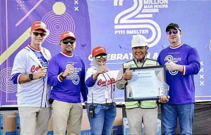 Capai 25 Juta Jam Kerja Selamat, PT Freeport Indonesia Anugerahkan Penghargaan kepada Kontraktor