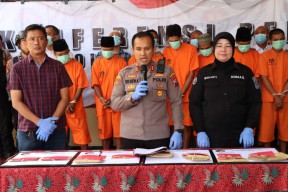 8 Tersangka Kasus Narkoba Diamankan Polres Sumenep