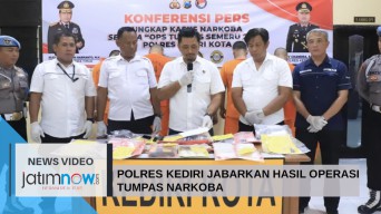 Video: Polres Kediri Kota Jabarkan Hasil Operasi Tumpas Narkoba