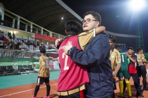 Mas Dhito Dukung Sepak Bola Kabupaten Kediri Raih Emas di Porprov Jatim 2023