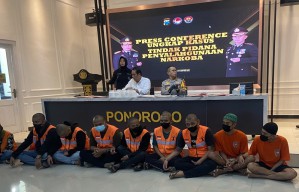 Satresnarkoba Polres Ponorogo Ringkus 9 Tersangka
