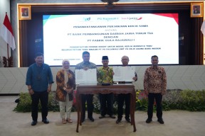 Dukung Pemanfaatan Petani Tebu Madiun, Bank Jatim Jalin Kerjasama dengan PT Rajawali l