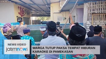 Video: Warga Tutup Paksa Tempat Hiburan Karaoke di Pamekasan