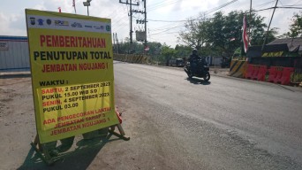Jembatan Ngujang I di Tulungagung Ditutup Sore Ini, Simak Rekayasa Lalu Lintasnya