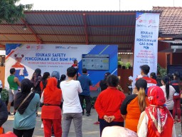 PGN SOR III Area Sidoarjo Gelar Edukasi Safety Penggunaan Gas Bumi di Kota Mojokerto