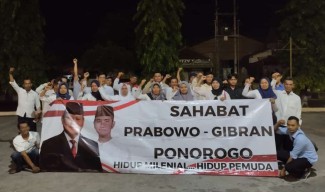 Puluhan Milenial Ponorogo Siap Gaspol Menangkan Prabowo-Gibran, Ini Alasannya