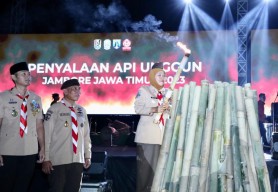 Jambore Jatim 2023, Khofifah Ajak Pramuka Penggalang Siapkan Diri untuk Indonesia Emas 2024