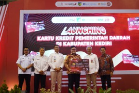 Pemkab Kediri bersama Bank Jatim Launching KKPD, Tingkatkan Transaksi Non-Tunai