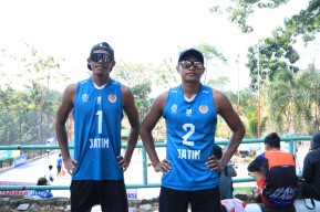 Tim Voli Pantai Jatim Lolos PON 2024