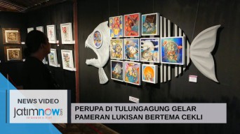 Video: Perupa Tulungagung Gelar Pameran Lukisan Bertema Cekli