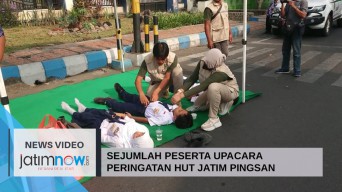 Video: Sejumlah Peserta Upacara Peringatan HUT Jawa Timur di Tulungagung Pingsan