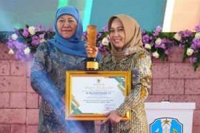 Pemkot Mojokerto Raih Penghargaan Peduli Ketahanan Pangan 2023, Ning Ita Beri Pesan Begini