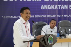 Pesan Pj Walikota pada Peserta UKW 54 dan 55 di Kota Malang: Wartawan Tetap Kawal Pembangunan