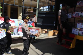 Peduli Korban Perang di Palestina, Polres Sumenep Salurkan Bantuan