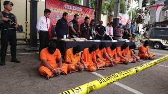 8 Tersangka Pengeroyokan Usai Acara Konser Diamankan Polres Tulungagung