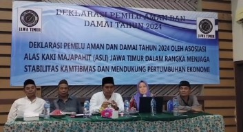 Asli Majapahit Jatim Deklarasi Pemilu Aman dan Damai